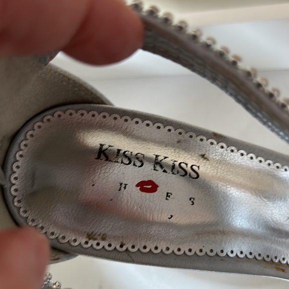 KISS KISS silver heels with crystals size 37 - Picture 12 of 12